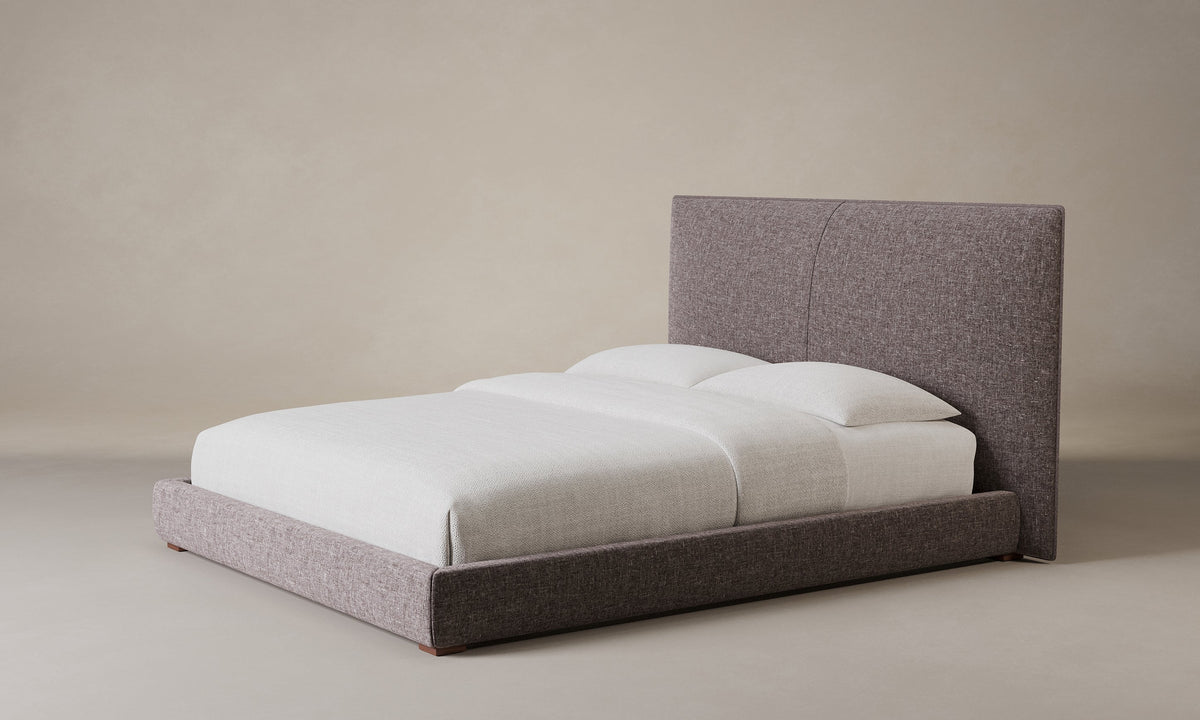 The Wythe Bed - Heritage Belgian Linen Carob