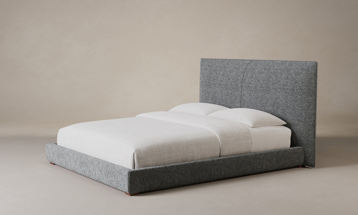 The Wythe Bed - Heritage Belgian Linen Egret