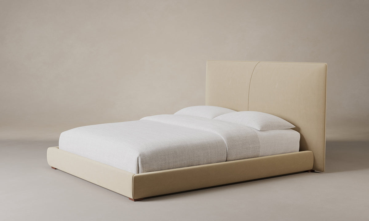 The Wythe Bed - Performance Velvet Taupe
