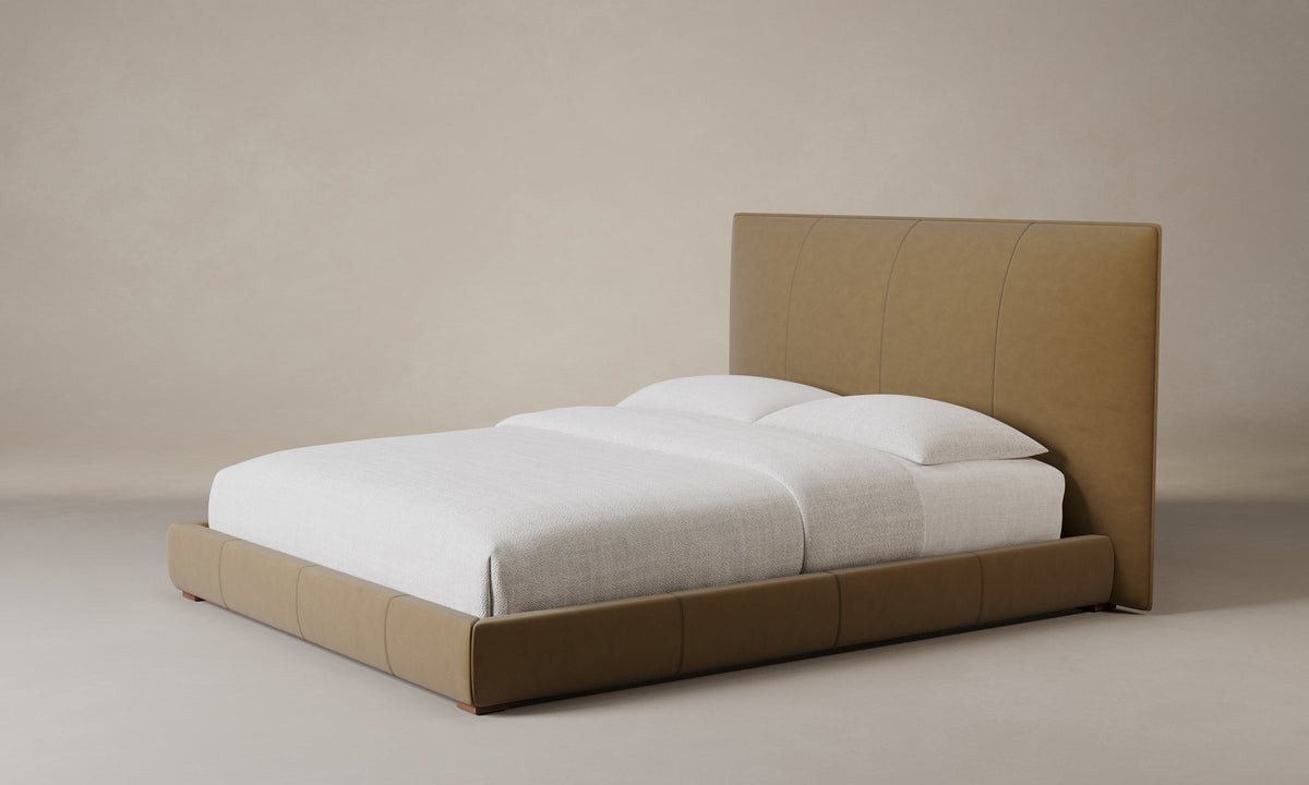 The Wythe Bed - Tuscan Leather Camel