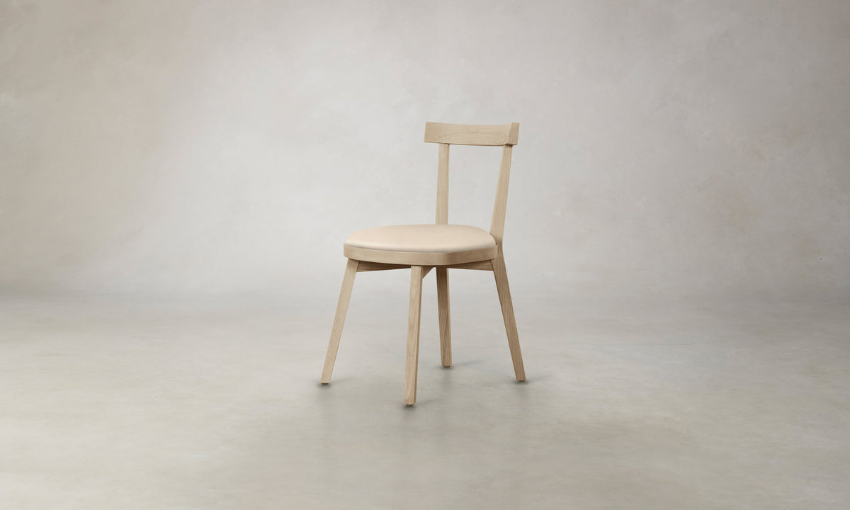 The Allen Dining Chair - Costa Leather Sesame