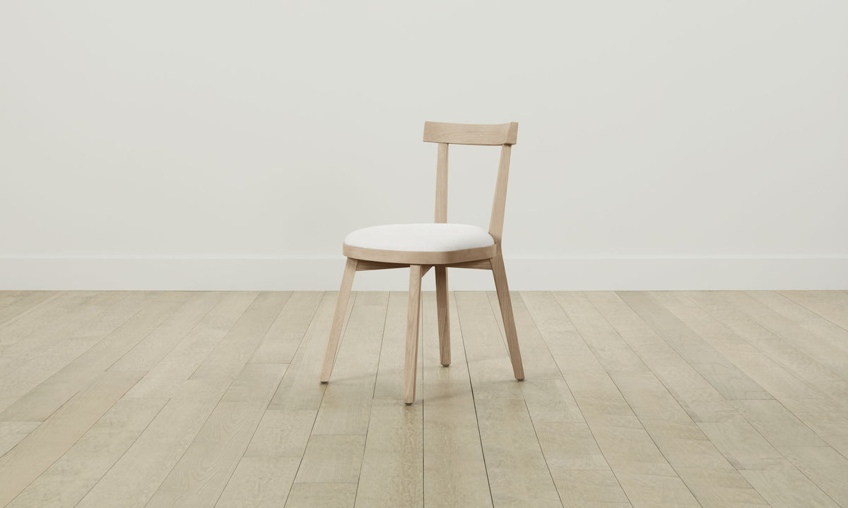 The Allen Dining Chair - Italian Brushed Wool Vanilla