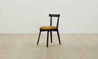 The Allen Dining Chair - Mohair Amber