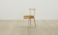 The Allen Dining Chair - Mohair Amber