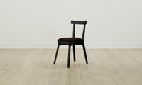 The Allen Dining Chair - Mohair Chocolate