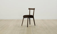 The Allen Dining Chair - Mohair Chocolate