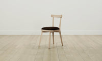 The Allen Dining Chair - Mohair Chocolate