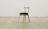 The Allen Dining Chair - Mohair Chocolate