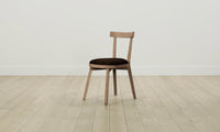 The Allen Dining Chair - Mohair Chocolate