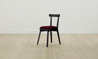 The Allen Dining Chair - Mohair Crimson