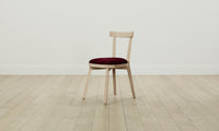 The Allen Dining Chair - Mohair Crimson