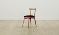 The Allen Dining Chair - Mohair Crimson