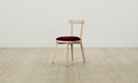 The Allen Dining Chair - Mohair Crimson