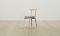 The Allen Dining Chair - Mohair Slate Blue