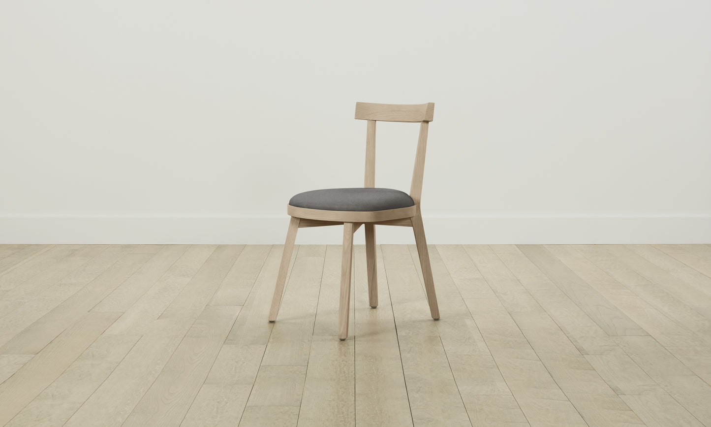 The Allen Dining Chair - Pebbled Leather Ash