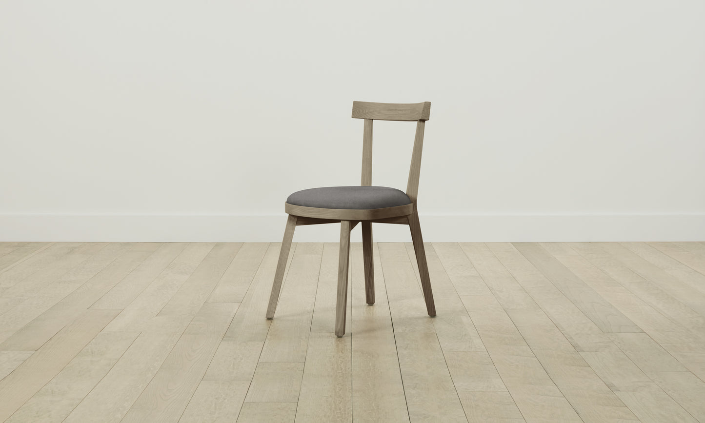 The Allen Dining Chair - Pebbled Leather Ash