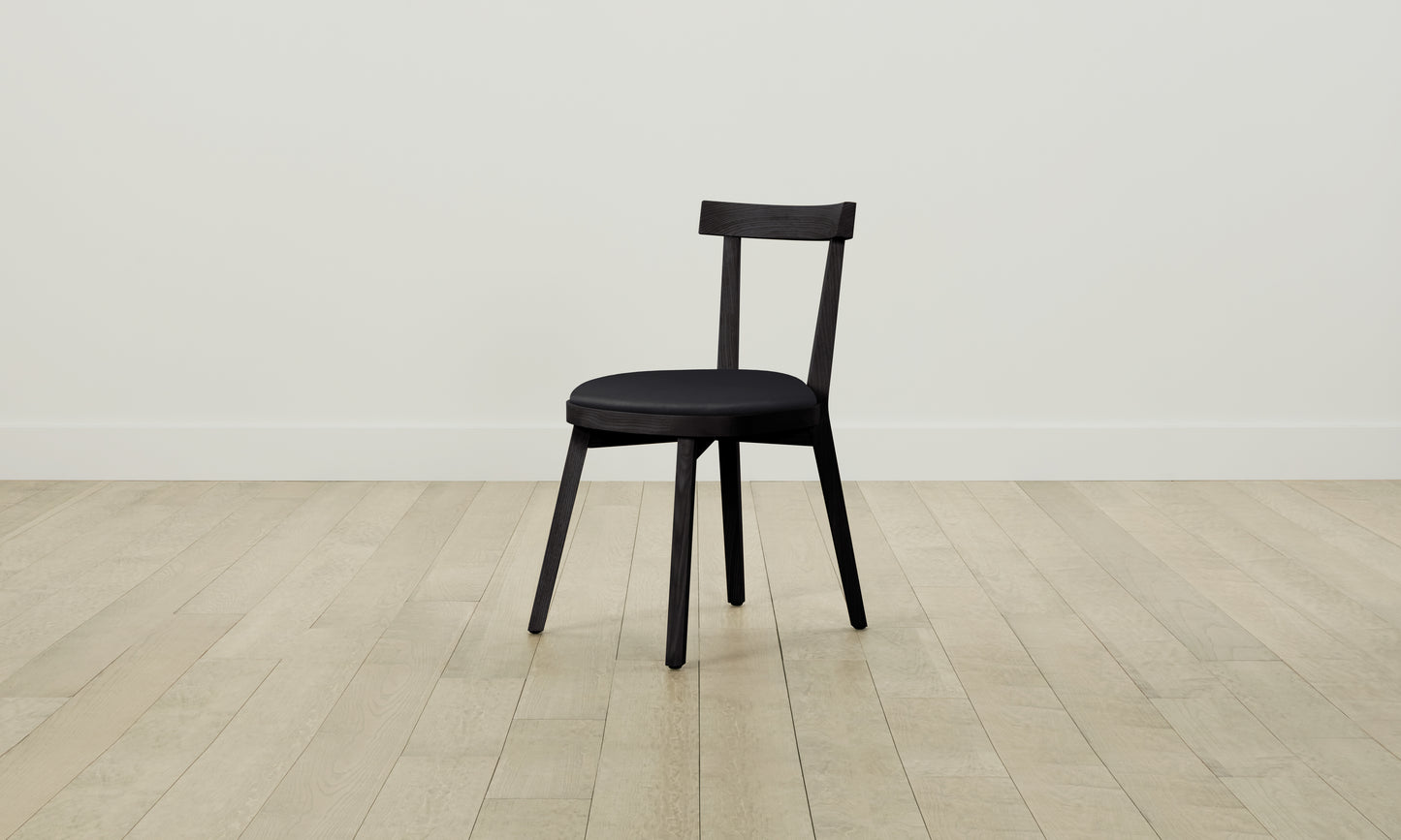 The Allen Dining Chair - Pebbled Leather Ink