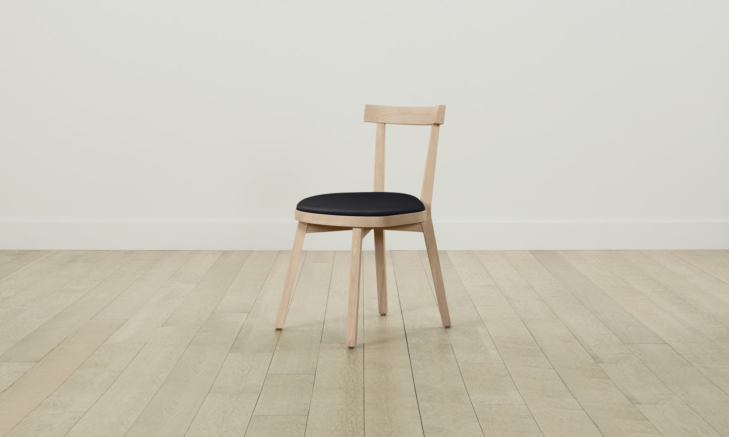 The Allen Dining Chair - Pebbled Leather Ink