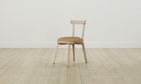 The Allen Dining Chair - Pebbled Leather Latte