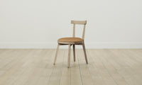 The Allen Dining Chair - Pebbled Leather Latte