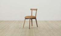 The Allen Dining Chair - Pebbled Leather Latte