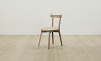 The Allen Dining Chair - Pebbled Leather Stone