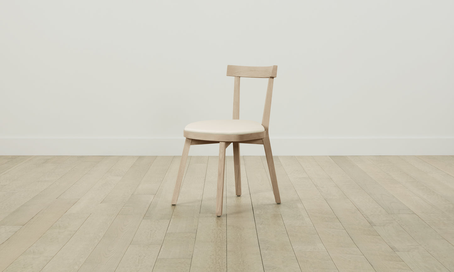 The Allen Dining Chair - Pebbled Leather Swan