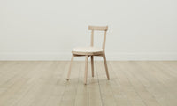 The Allen Dining Chair - Pebbled Leather Swan