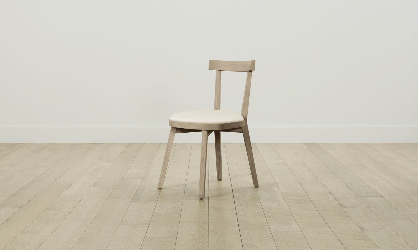 The Allen Dining Chair - Pebbled Leather Swan