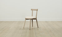 The Allen Dining Chair - Pebbled Leather Swan