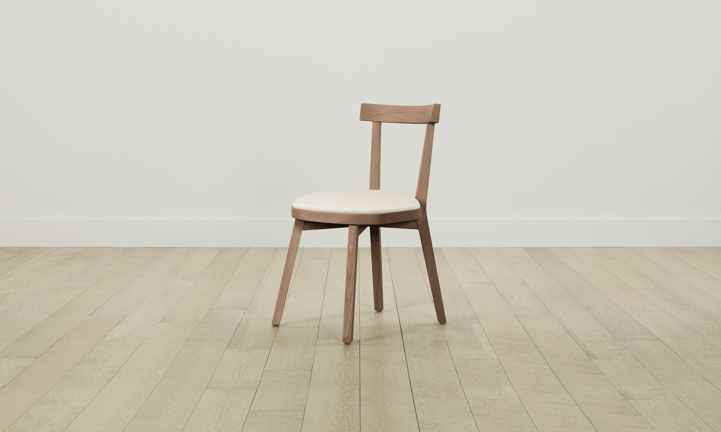 The Allen Dining Chair - Pebbled Leather Swan