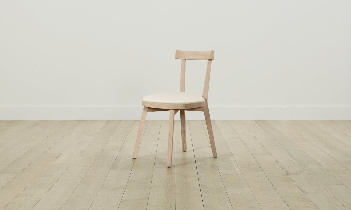 The Allen Dining Chair - Pebbled Leather Swan