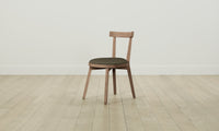 The Allen Dining Chair - Pebbled Leather Truffle