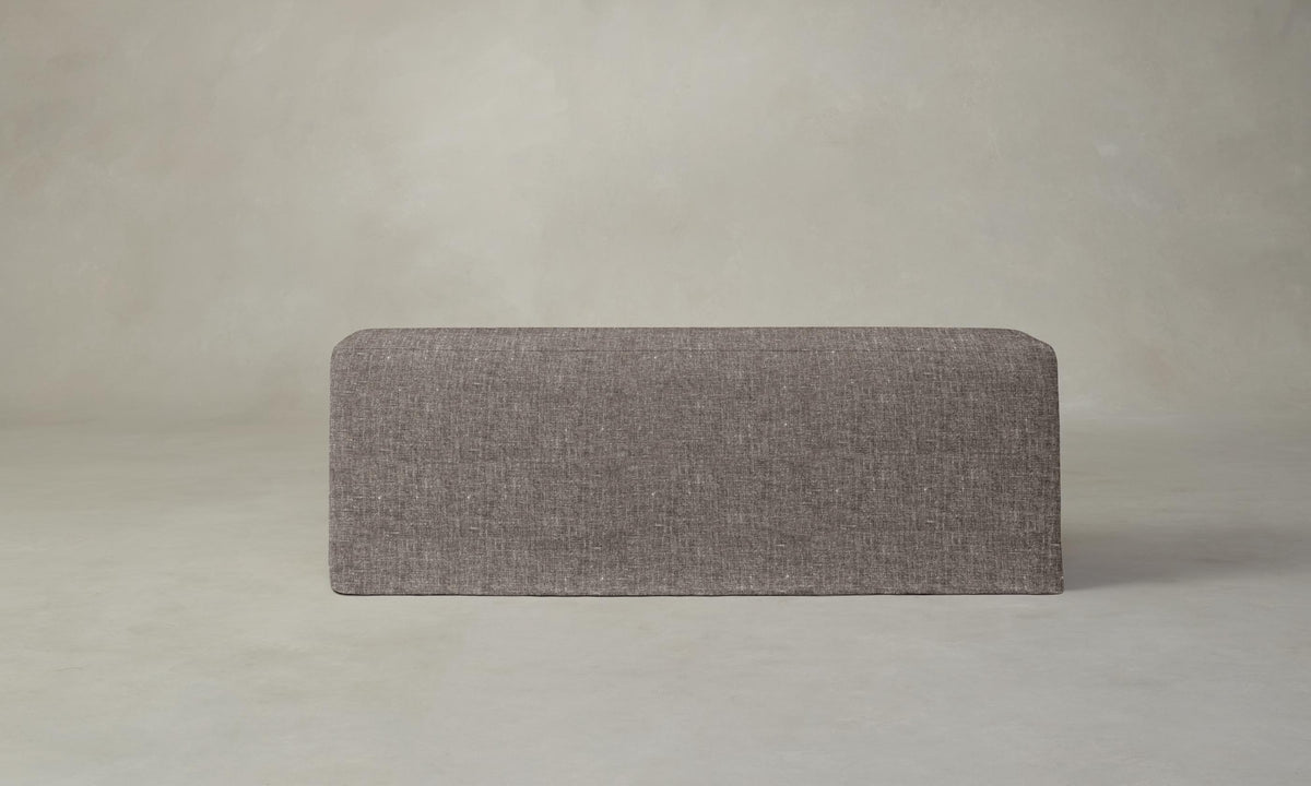 The Beacon Dining Bench - Heritage Belgian Linen Carob