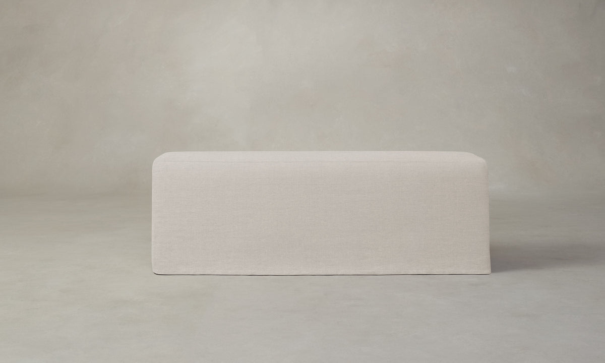 The Beacon Dining Bench - Heritage Belgian Linen Summit