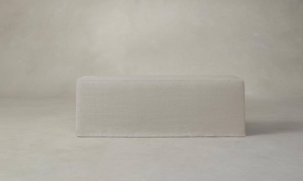 The Beacon Dining Bench - Performance Linen Weave Beige