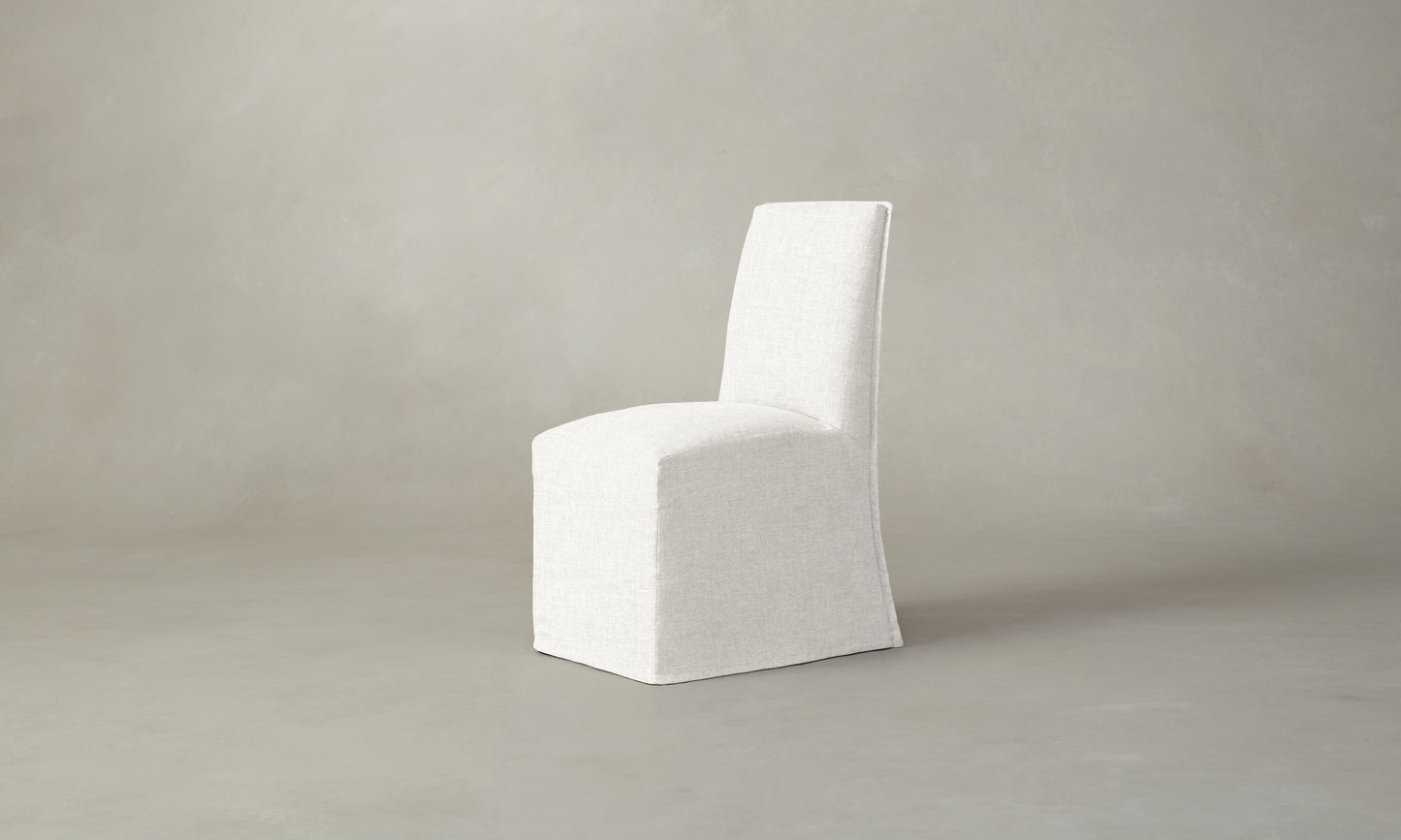 The Beacon Dining Chair - Belgian Linen Egret