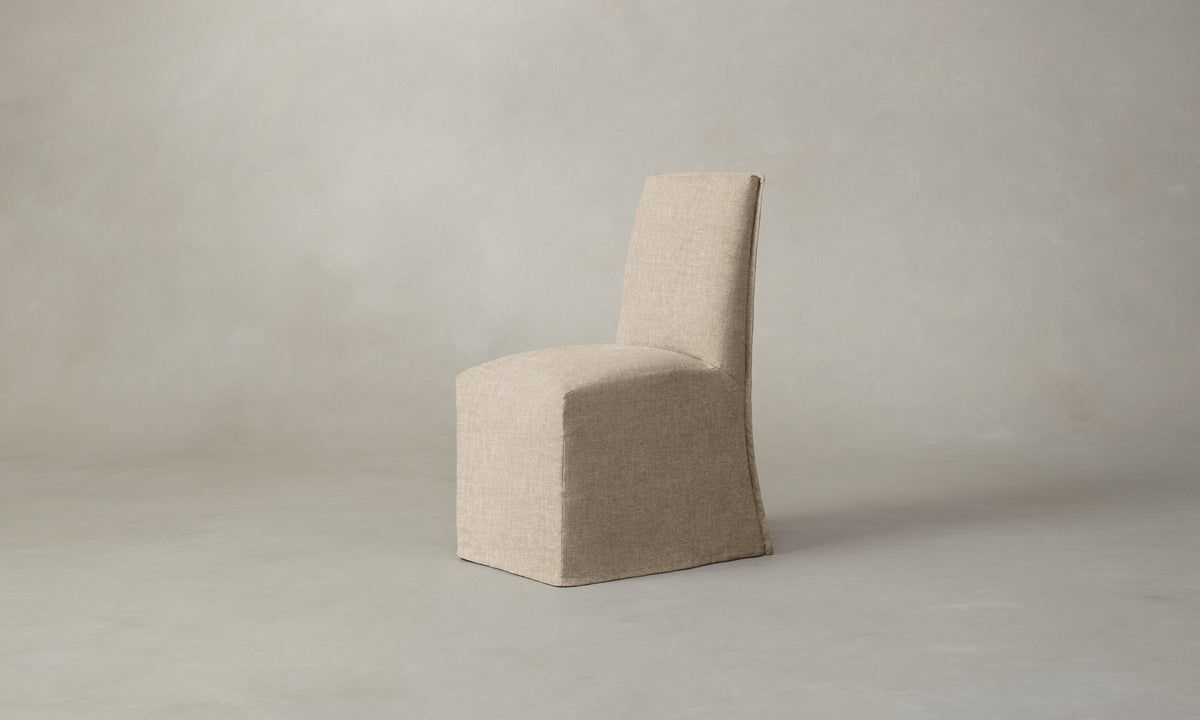 The Beacon Dining Chair - Heritage Belgian Linen Husk
