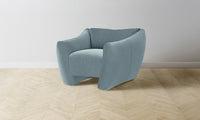 The Bond Chair - Mohair Slate Blue