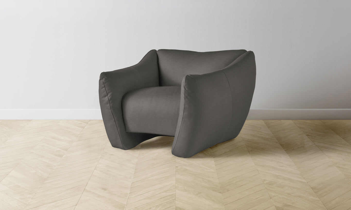 The Bond Chair - Pebbled Leather Ash