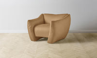 The Bond Chair - Pebbled Leather Latte