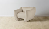 The Bond Chair - Pebbled Leather Stone