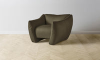 The Bond Chair - Pebbled Leather Truffle