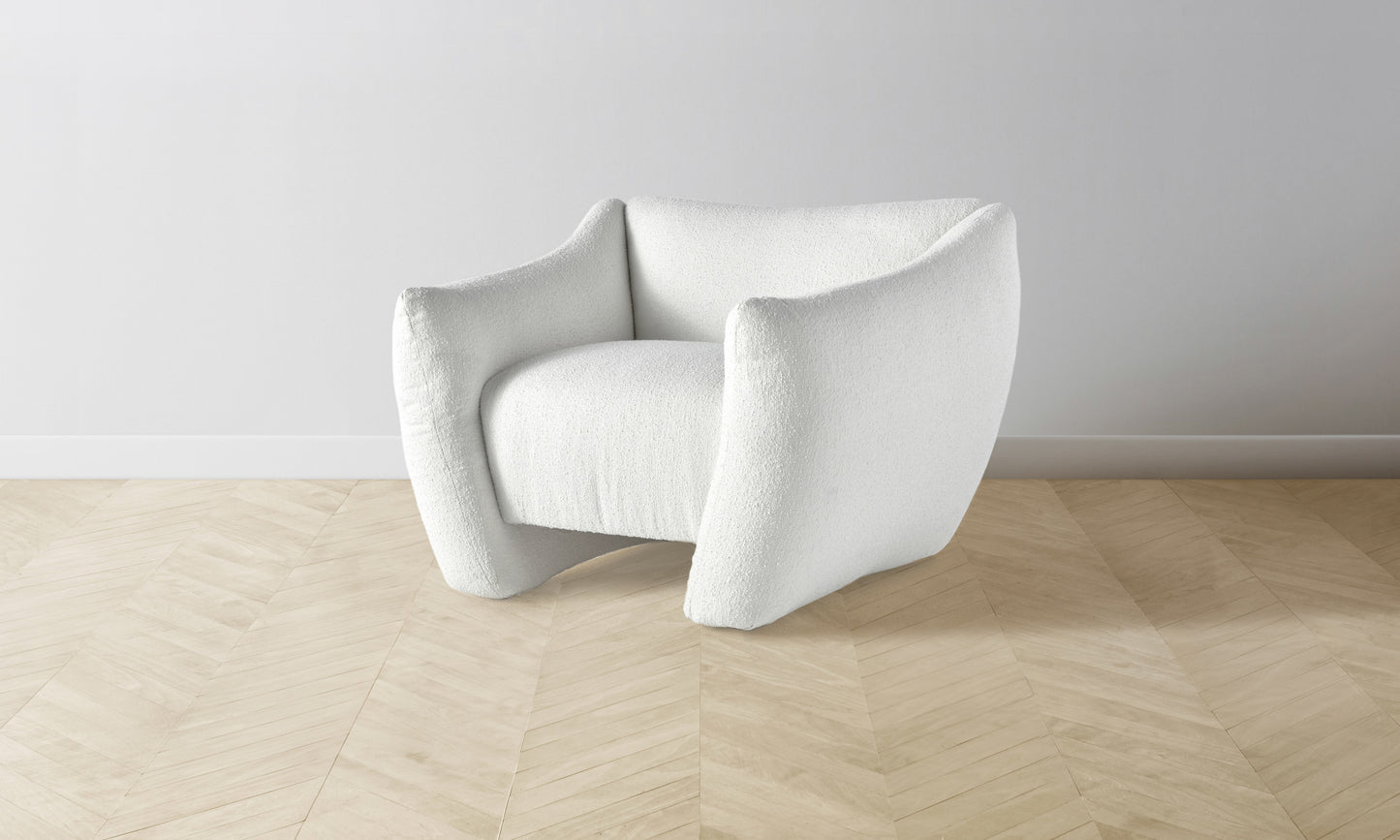 The Bond Chair - Performance Bouclé Polar