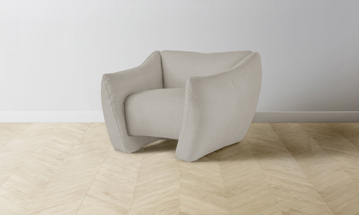 The Bond Chair - Performance Textured Linen Flax