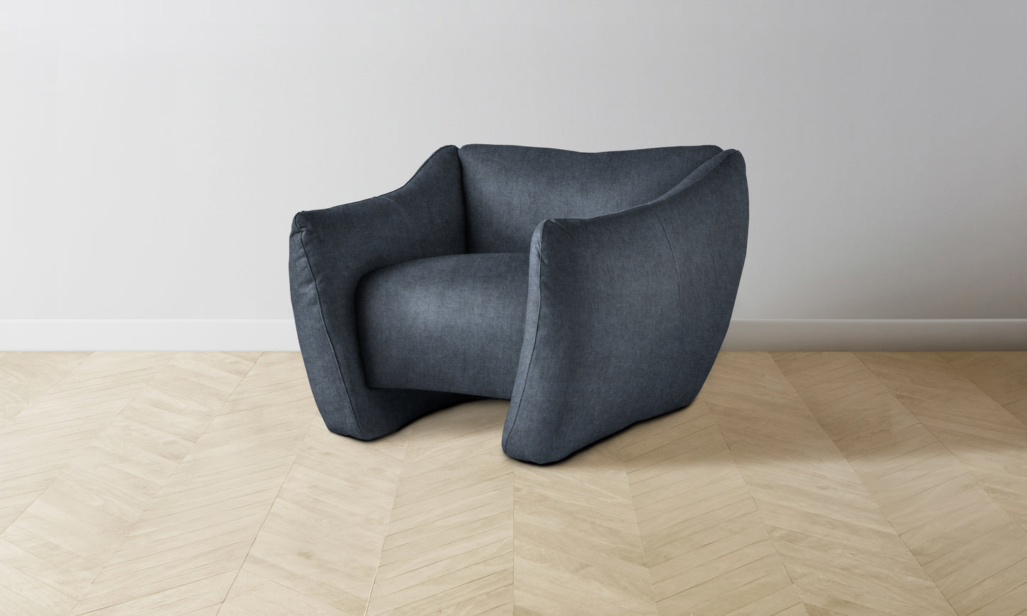 The Bond Chair - Performance Tweed Denim