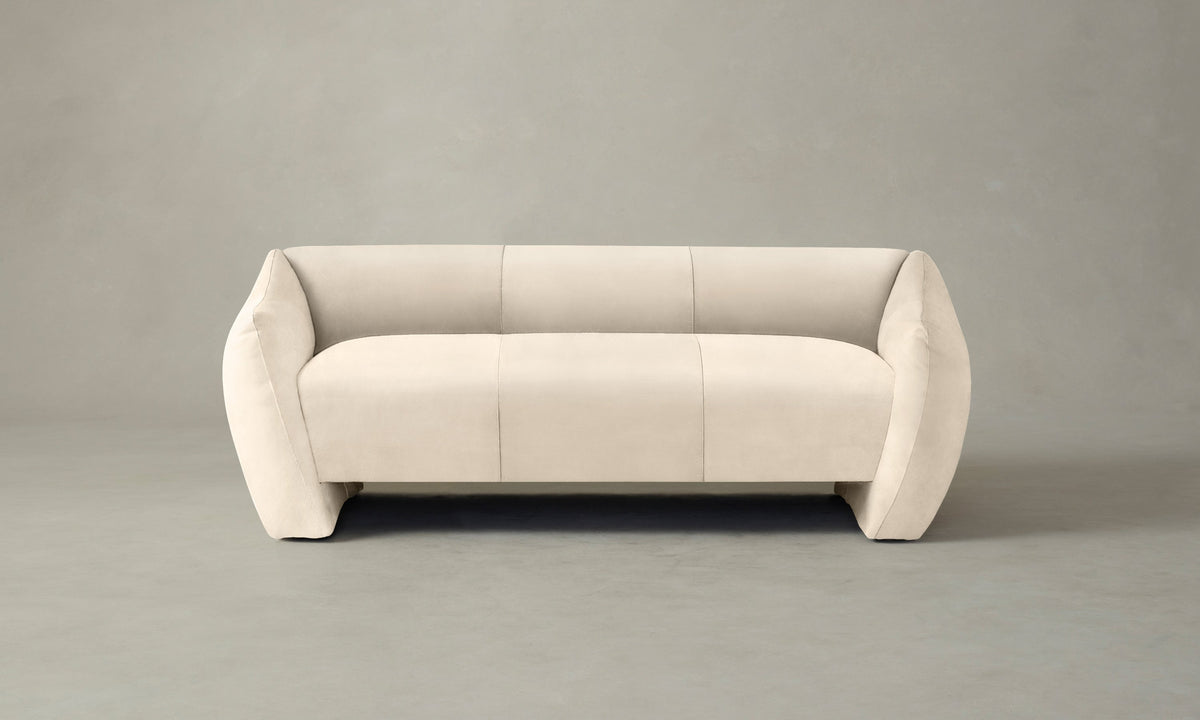 The Bond Settee - Costa Leather Sesame