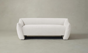 The Bond Settee - Heritage Belgian Linen Egret