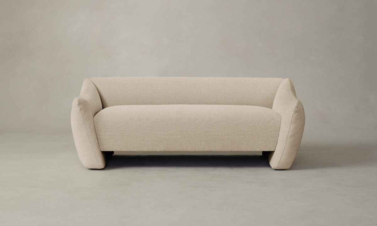 The Bond Settee - Heritage Belgian Linen Husk