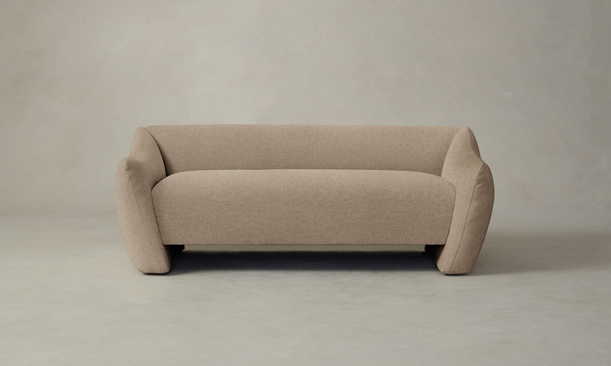 The Bond Settee - Italian Brushed Wool Fox